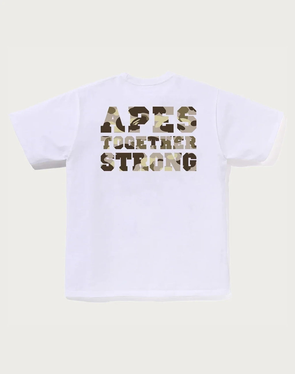 Men's Camo Graphic T-Shirt - White Brown