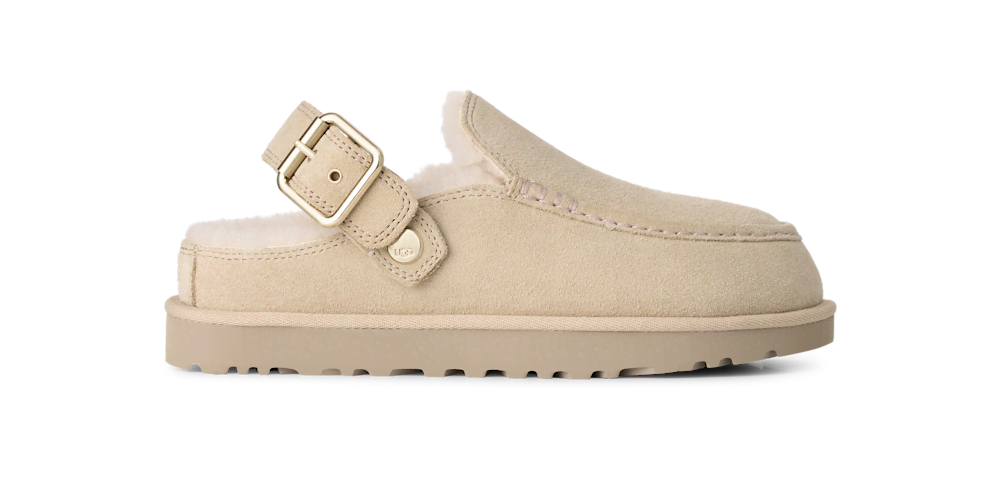 Women's Suede Adjustable-Strap Clog - Dusty Orchid