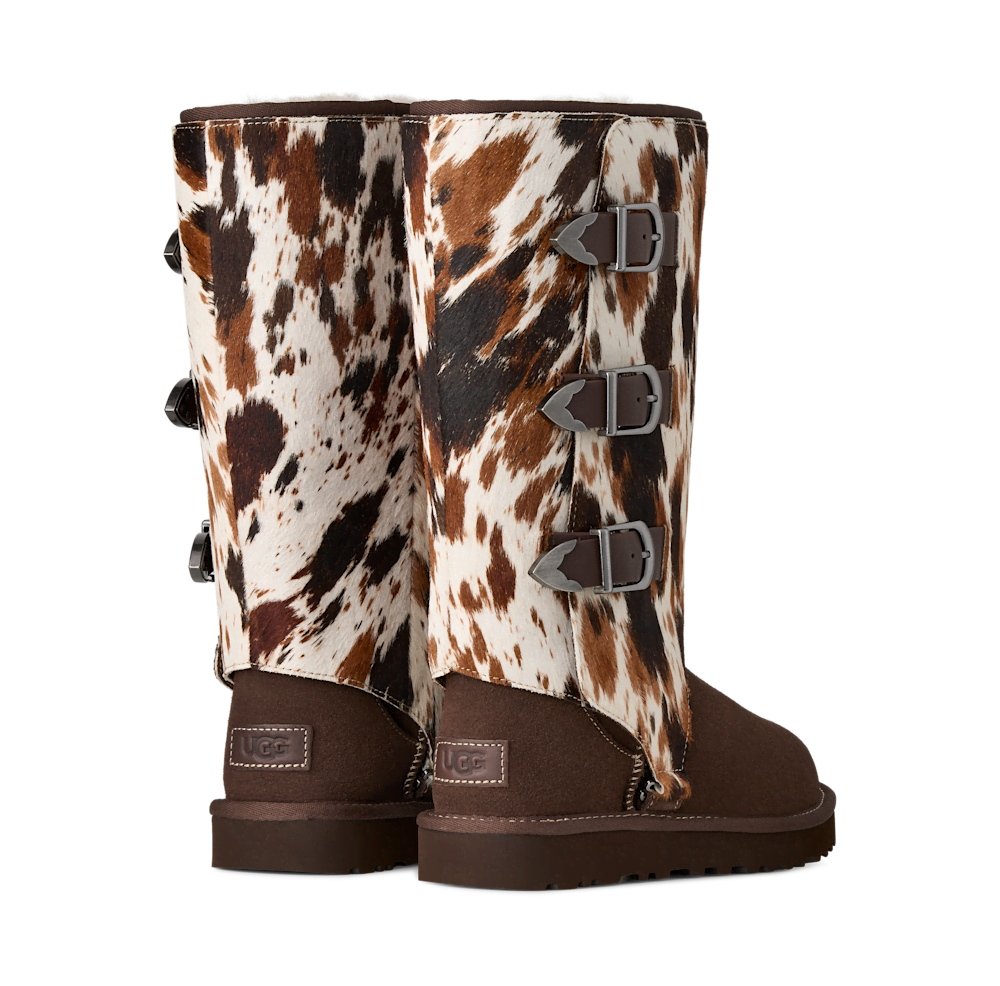 Women's Convertible Tall Cow Print Boot