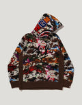 Camo Graphic Pullover Hoodie - Olive