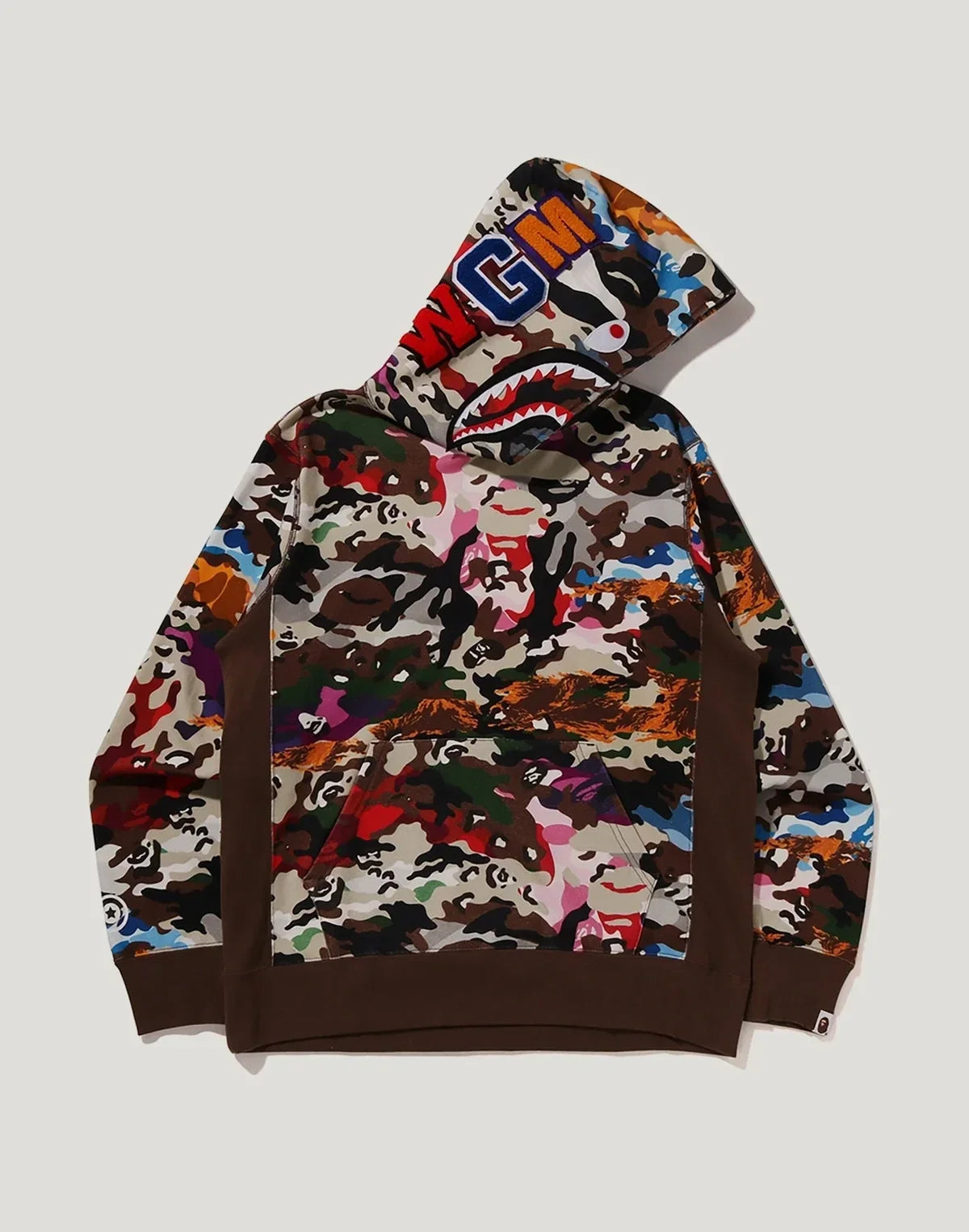 Camo Graphic Pullover Hoodie - Olive