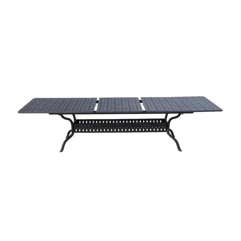 Darlee Nassau 11-Piece Cast Aluminum Outdoor Dining Set With 8 Chairs, 2 Swivel Rocker Chairs And Extendable Table - Ant