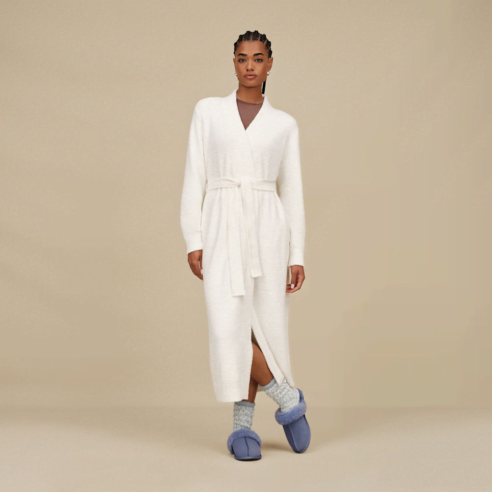 Women's Suede Sheepskin Slide Slipper - Espresso