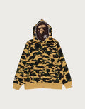 Men's Brushed-Lined Full-Zip Hoodie - Yellow
