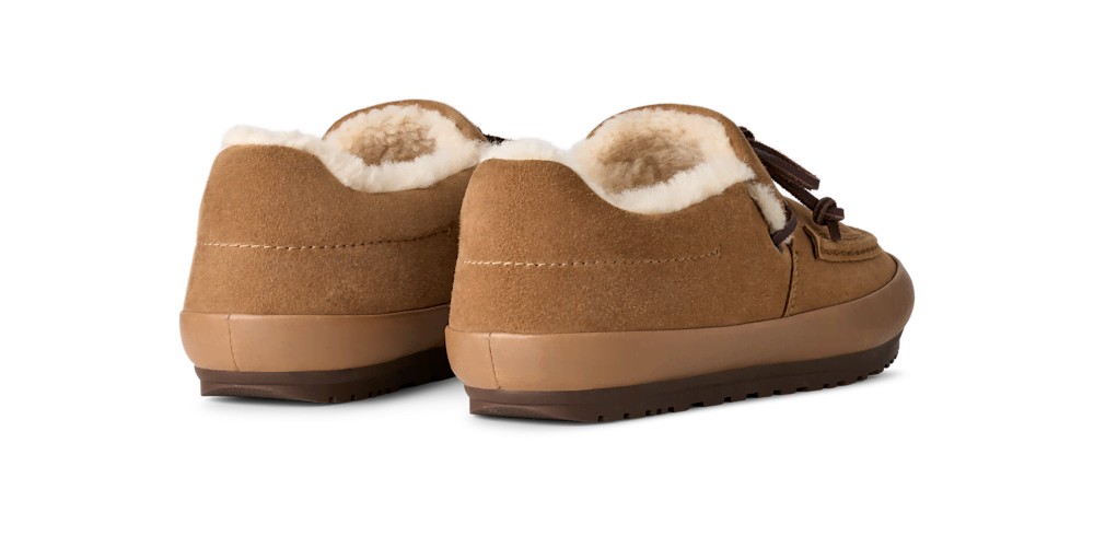 Women's Suede Slip-On Shoe - Mustard