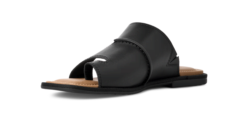Women's Leather Toe Post Sandal