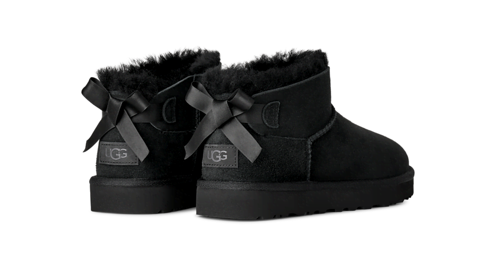 Women's Ultra-Short Suede Bow Boot - Sand