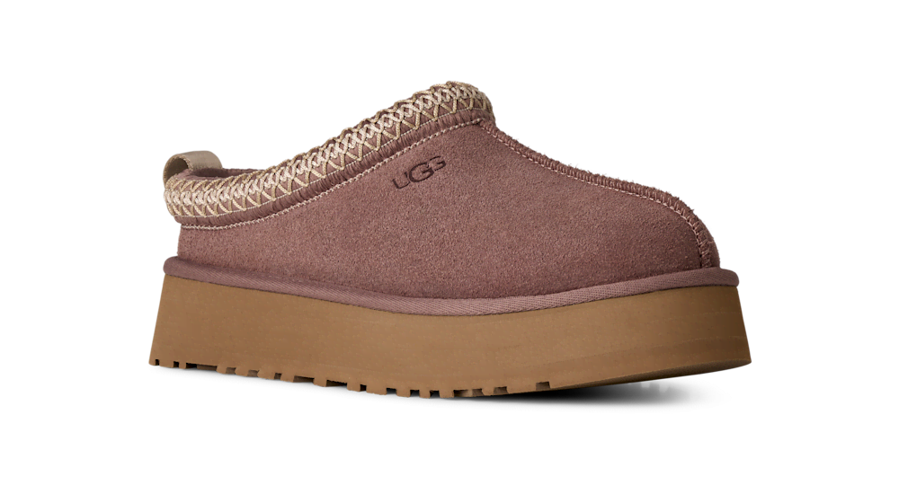 Women's Suede Platform Slipper - Bronze