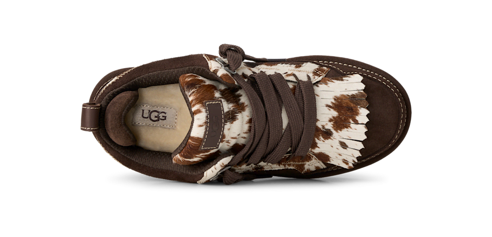 Women's Western Suede And Leather Sneaker