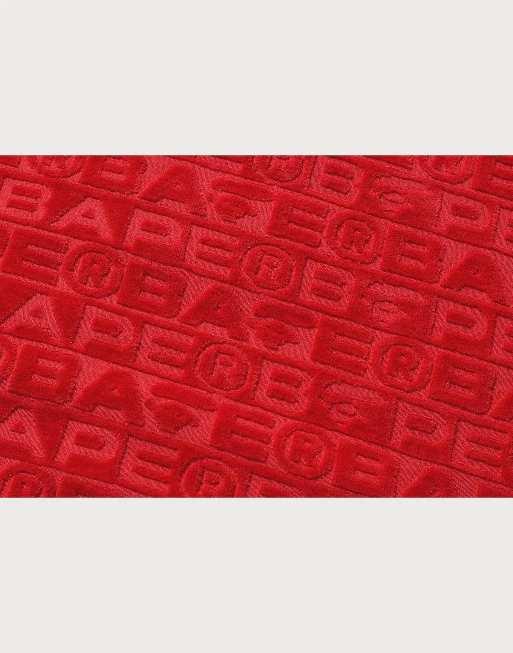 Relaxed Sport Print Hoodie - Red