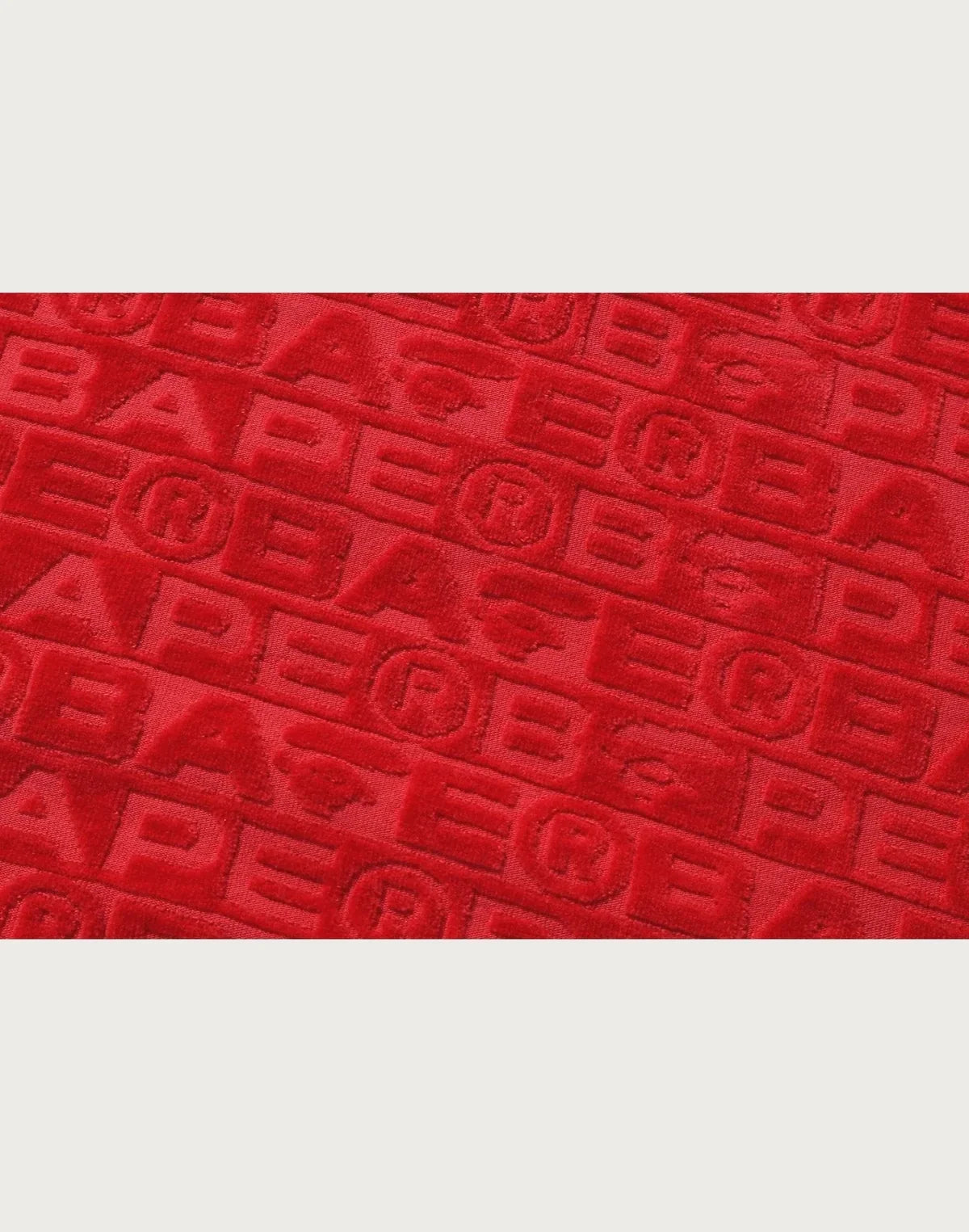 Relaxed Sport Print Hoodie - Red