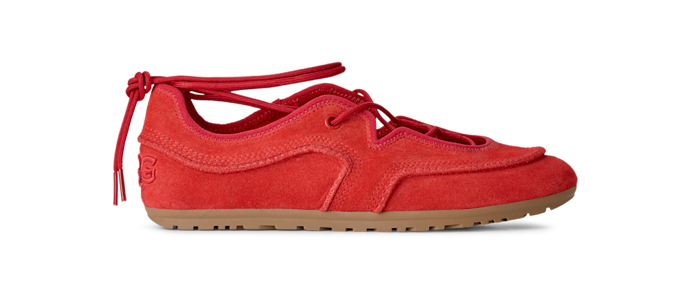 Women's Suede Ballet Sneaker - Blue