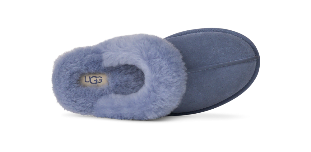 Women's Suede Sheepskin Slide Slipper - Espresso