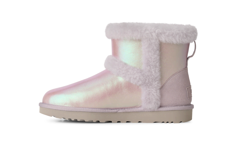 Women's Iridescent Leather Mini Boot