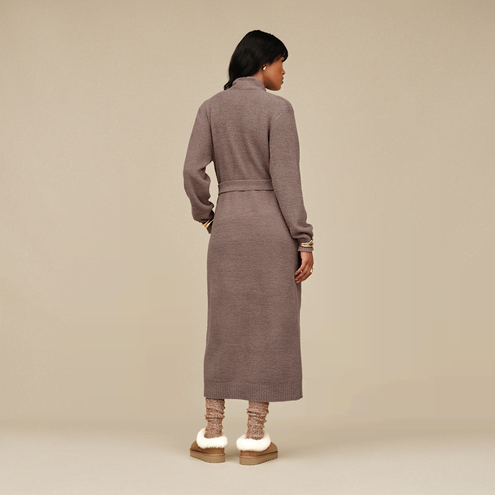 Women's Recycled Polyester Robe - Cream