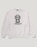 Men's Washed Graphic Crewneck Sweatshirt - Blue