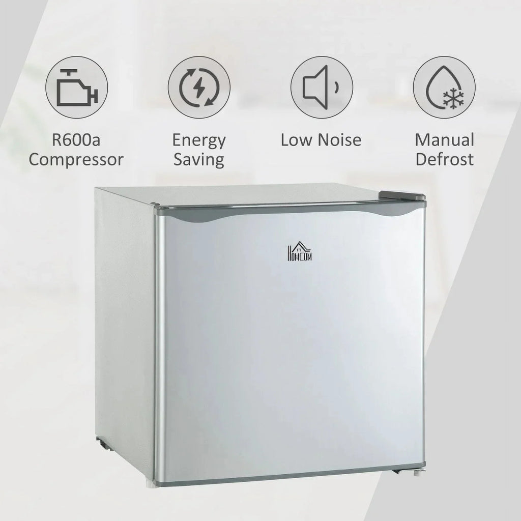 HOMCOM Countertop Upright Mini Freezer, 1.1 Cu.Ft, Gray - 05