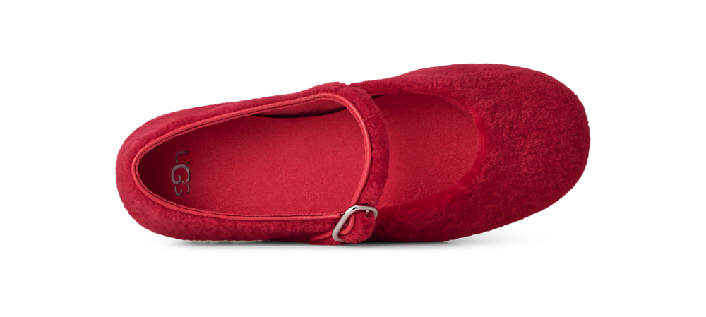 Women's Merino Strap Ballet Flat - Beachwood