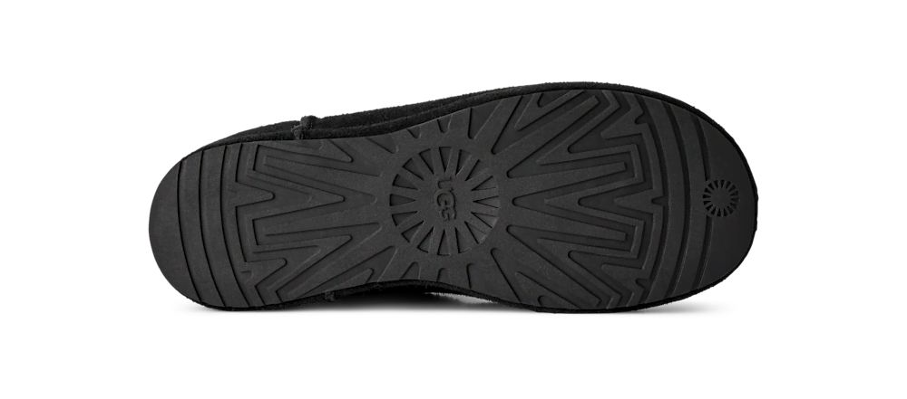Women's Suede Mini Platform Boot - Black