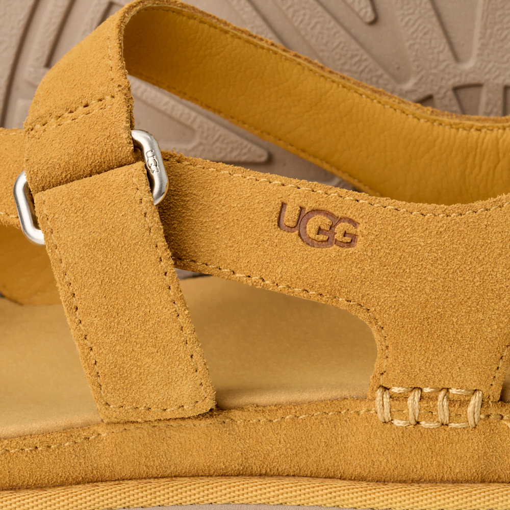 Women's Suede Toe-Post Sandal - Wheat