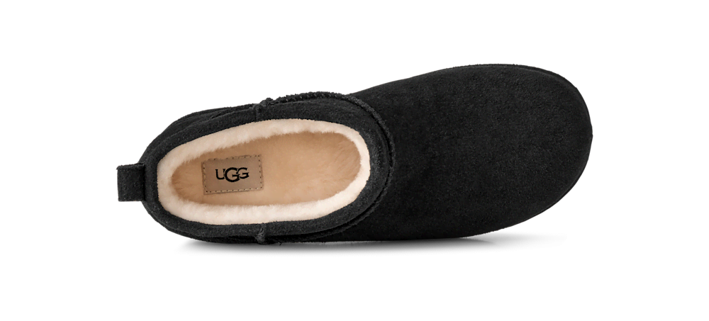 Women's Suede Mini Platform Boot - Black