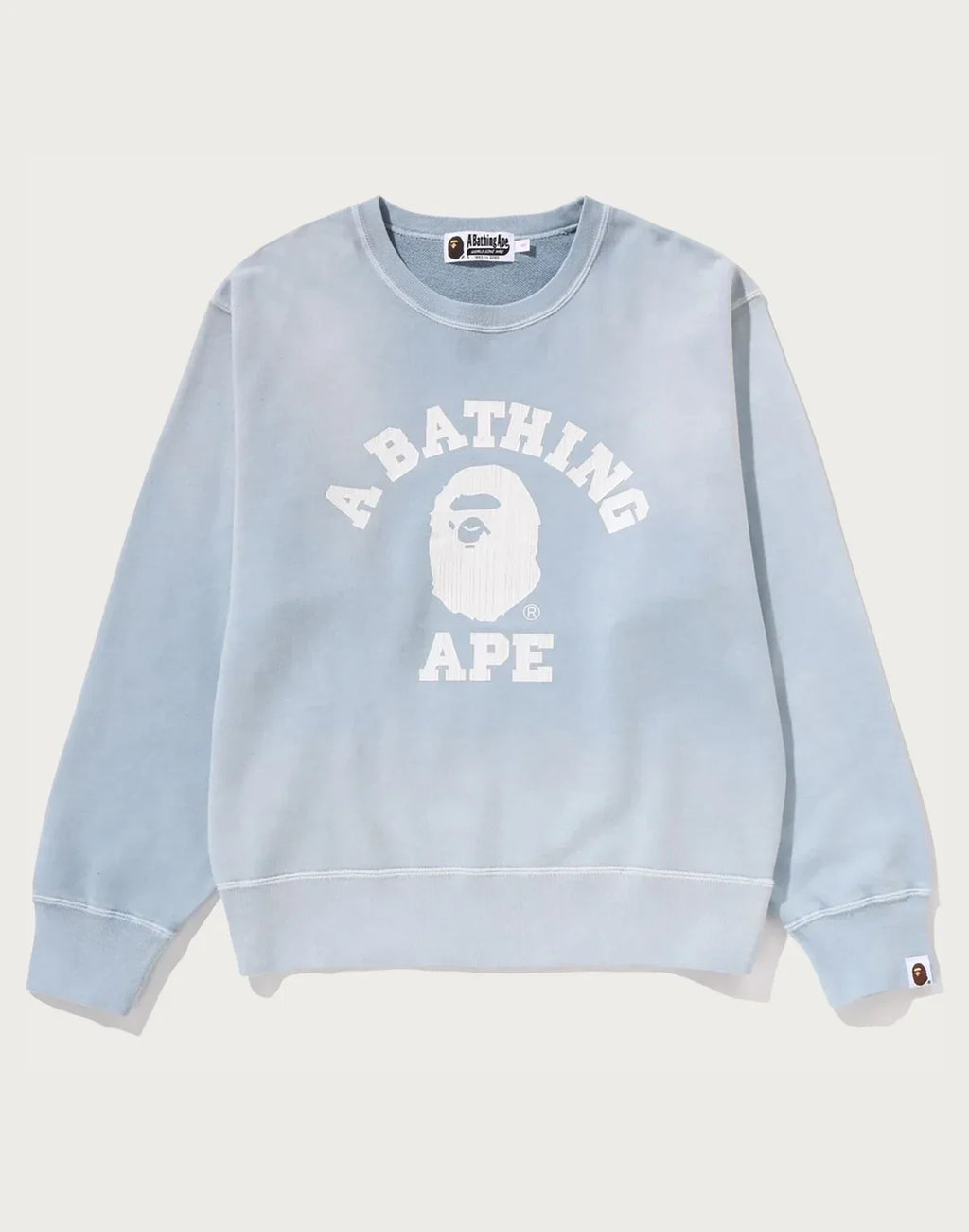 Women's Washed Cotton Graphic Crewneck - Blue