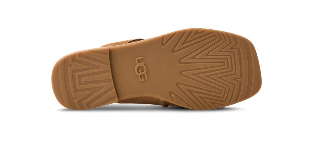 Women's Suede Toe Post Sandal - Chestnut