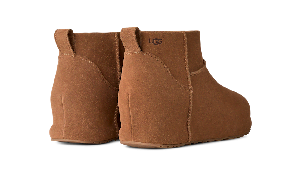 Women's Suede Mini Platform Boot - Black