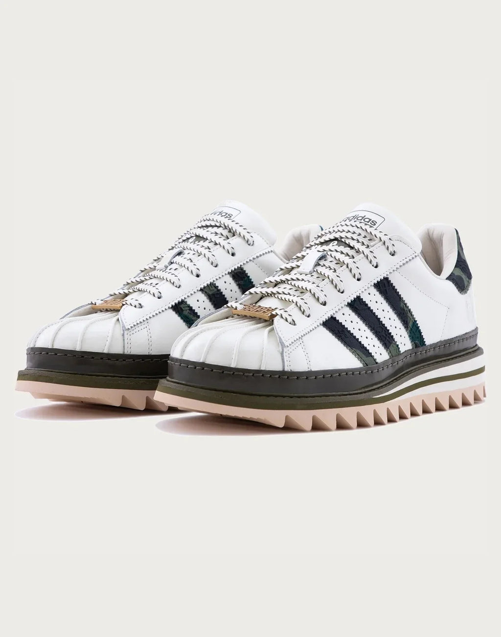Men's Leather Low Top Sneakers - White