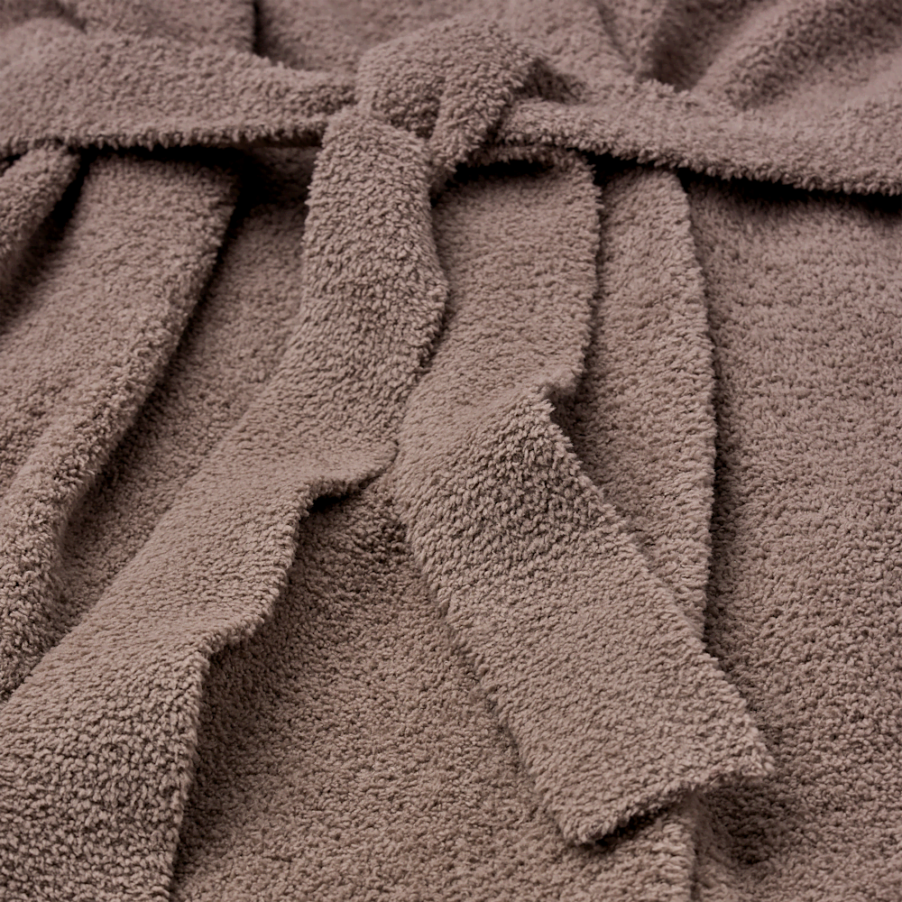 Women's Recycled Polyester Robe - Cream