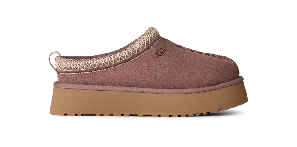Women's Suede Platform Slipper - Bronze