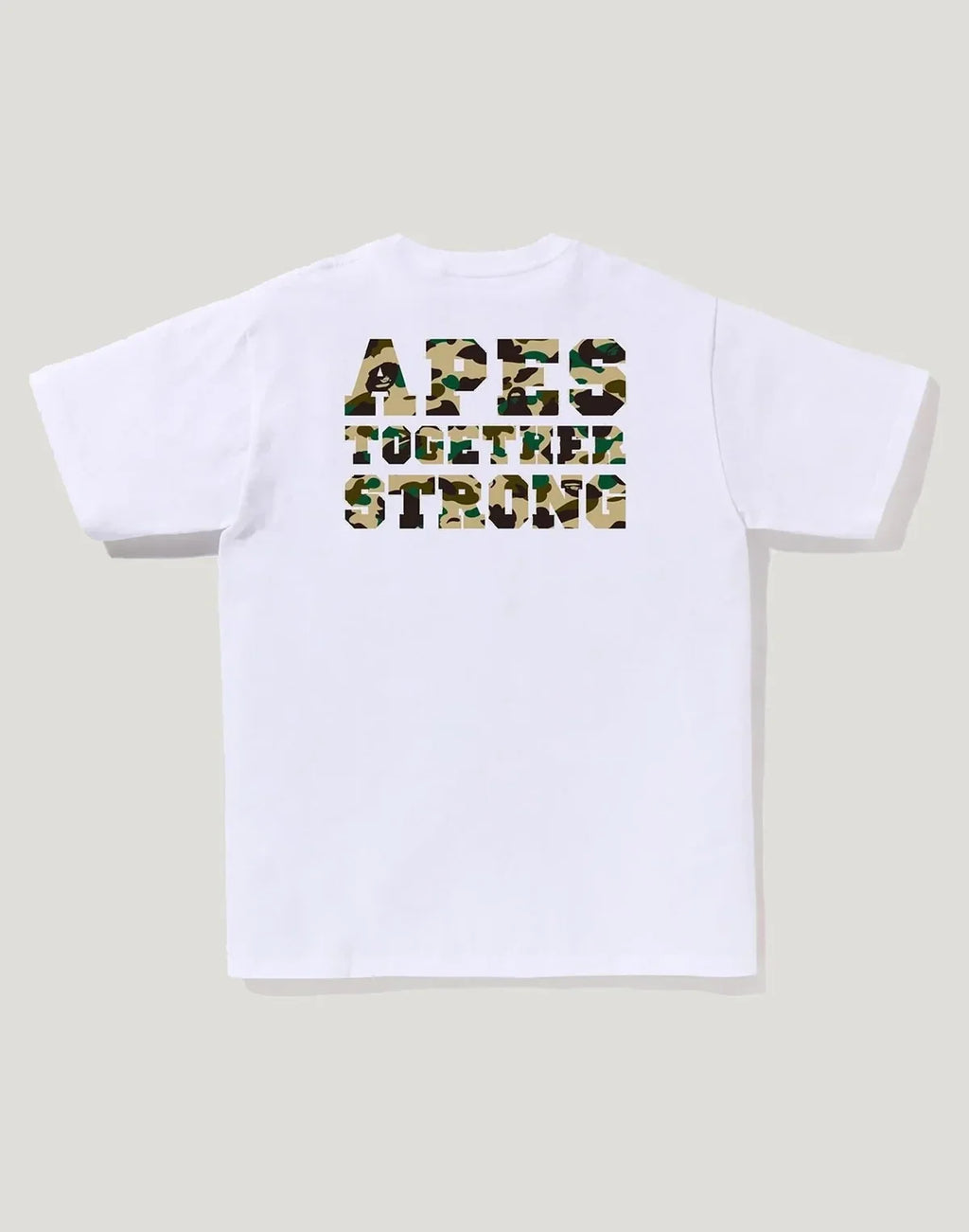 Men's Cotton Camo Graphic T-Shirt - White Green