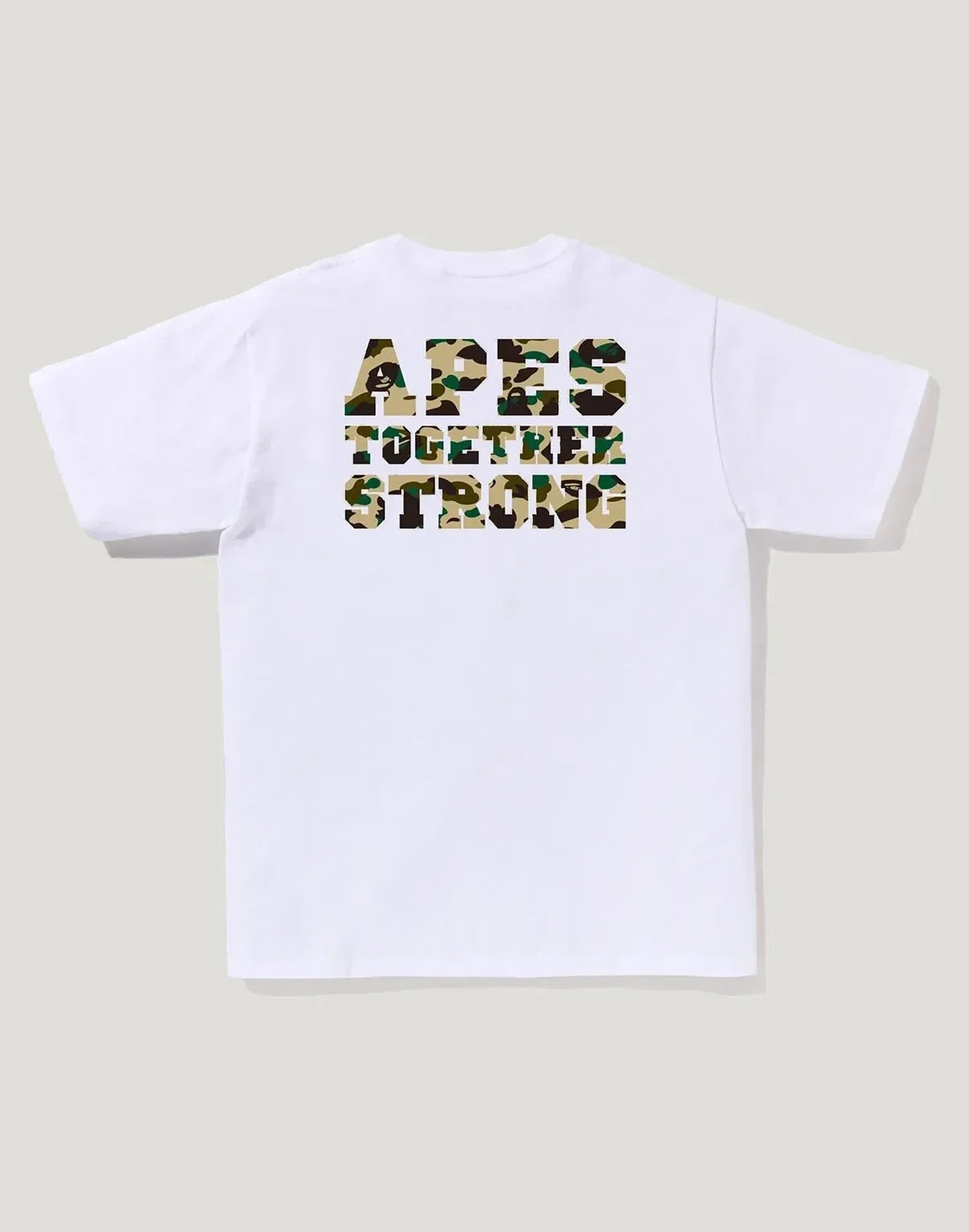 Men's Cotton Camo Graphic T-Shirt - White Green