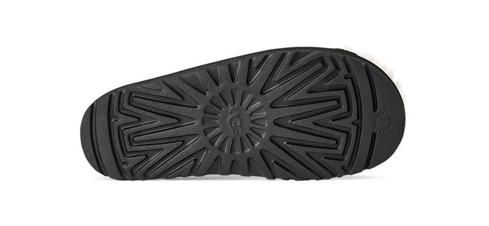 Women's Sheepskin-Lined Suede Slide