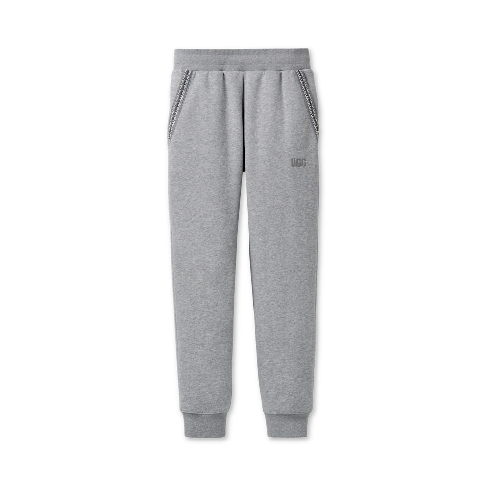 Men's Cotton Blend Drawstring Joggers - Purple