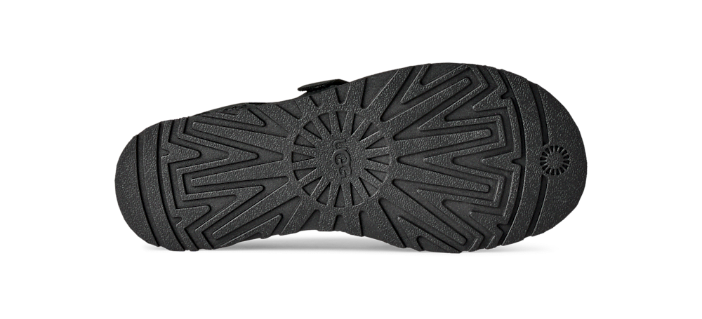 Women's Asymmetrical Toe-Post Sandal - Black