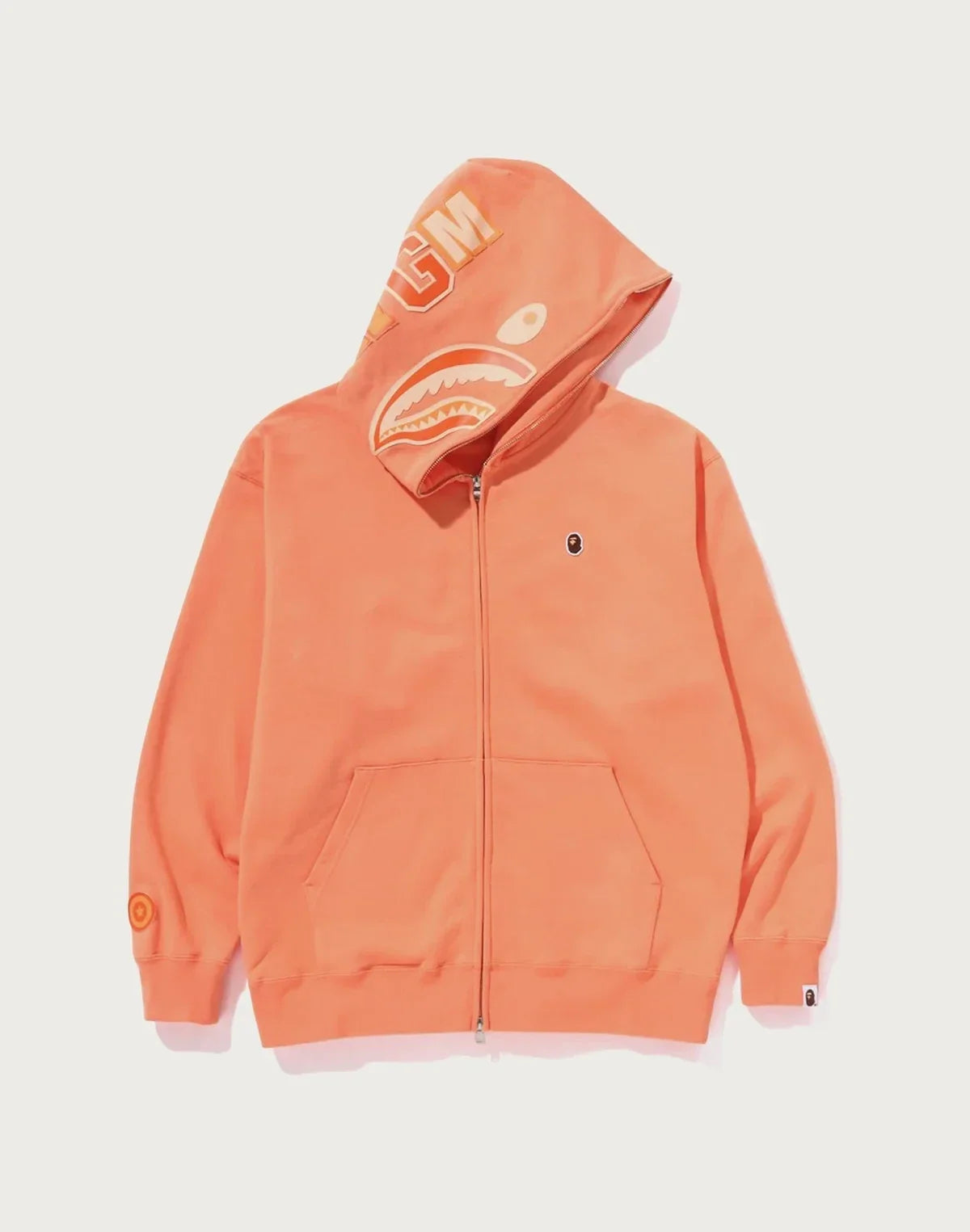 Relaxed Full-Zip Cotton Hoodie - Black