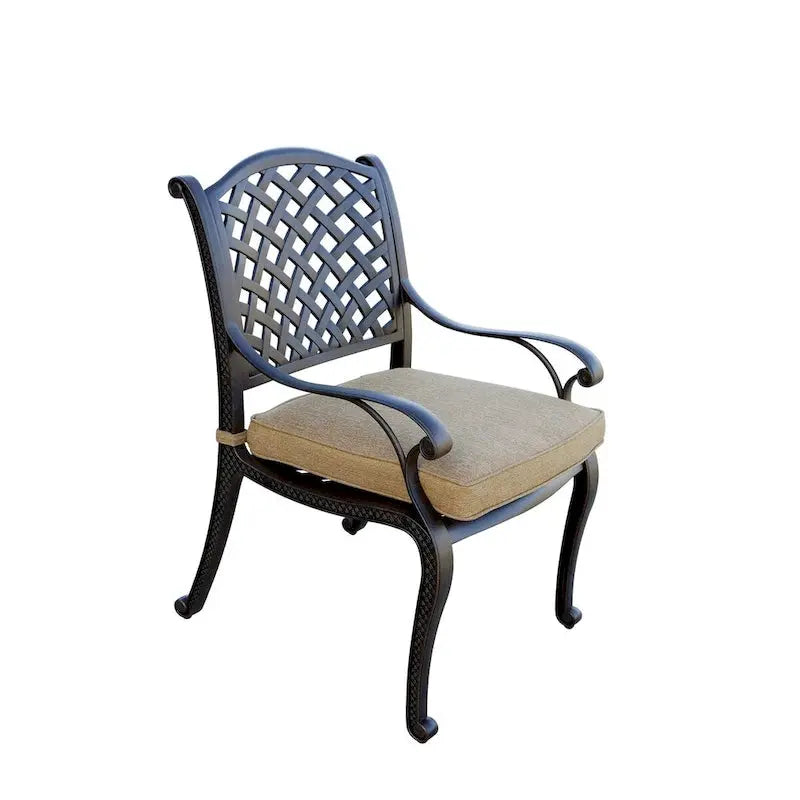 Darlee Nassau 11-Piece Cast Aluminum Outdoor Dining Set With 8 Chairs, 2 Swivel Rocker Chairs And Extendable Table - Ant
