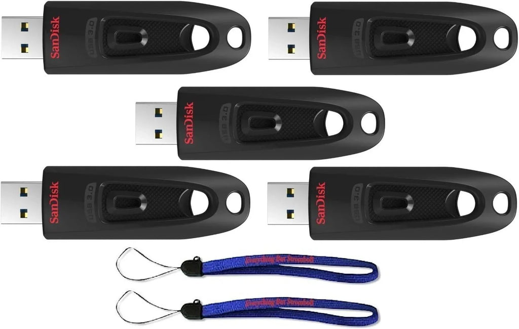 SanDisk Ultra USB 3.0 Flash Drives 512GB 5 Pack