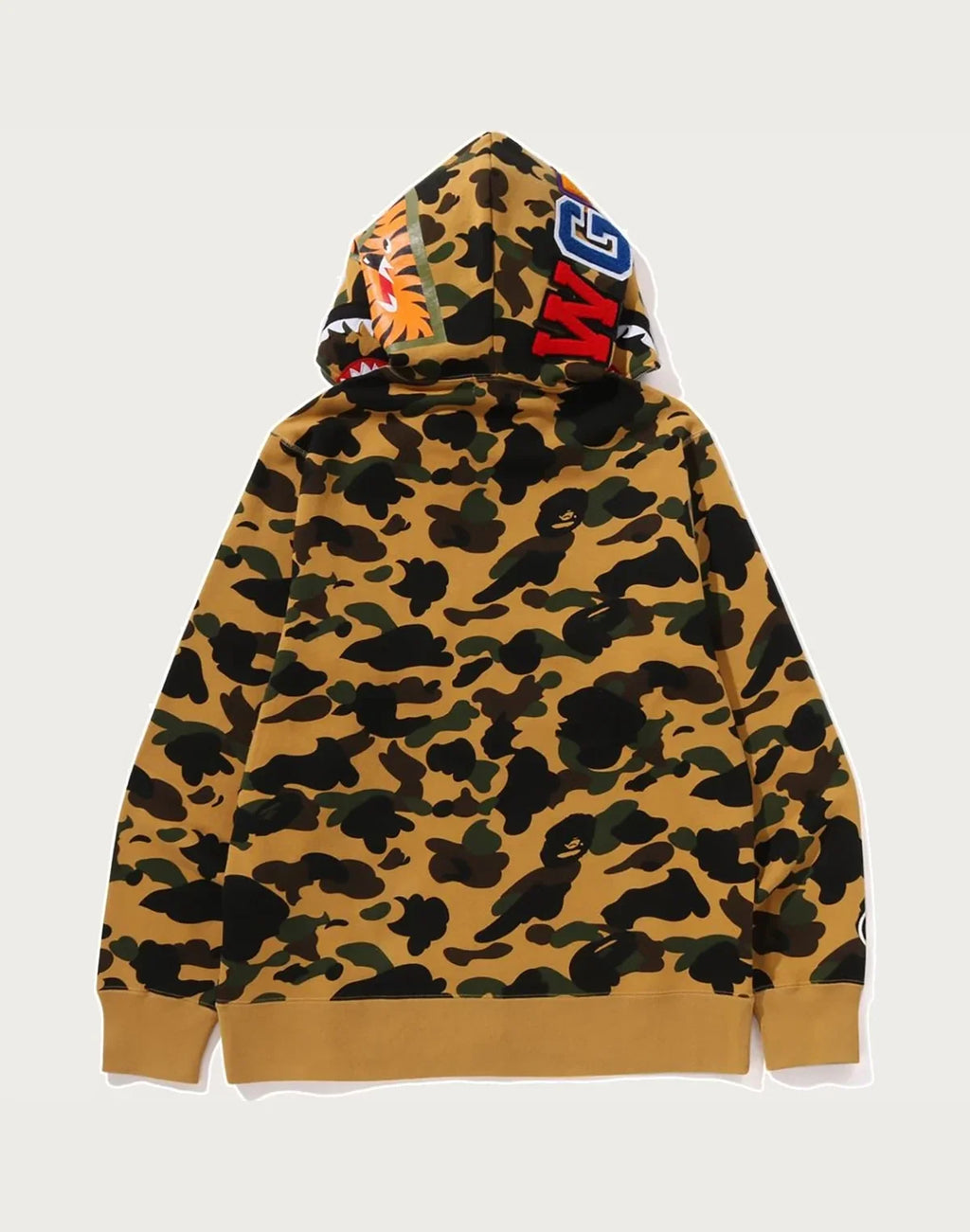 Cotton Camo Full-Zip Hoodie - Orange