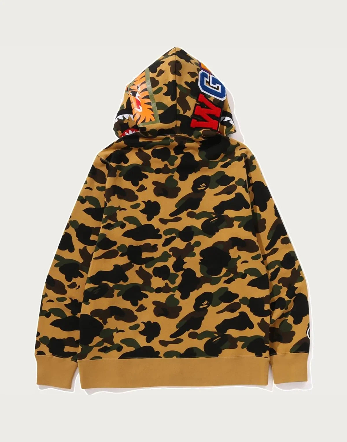 Cotton Camo Full-Zip Hoodie - Orange