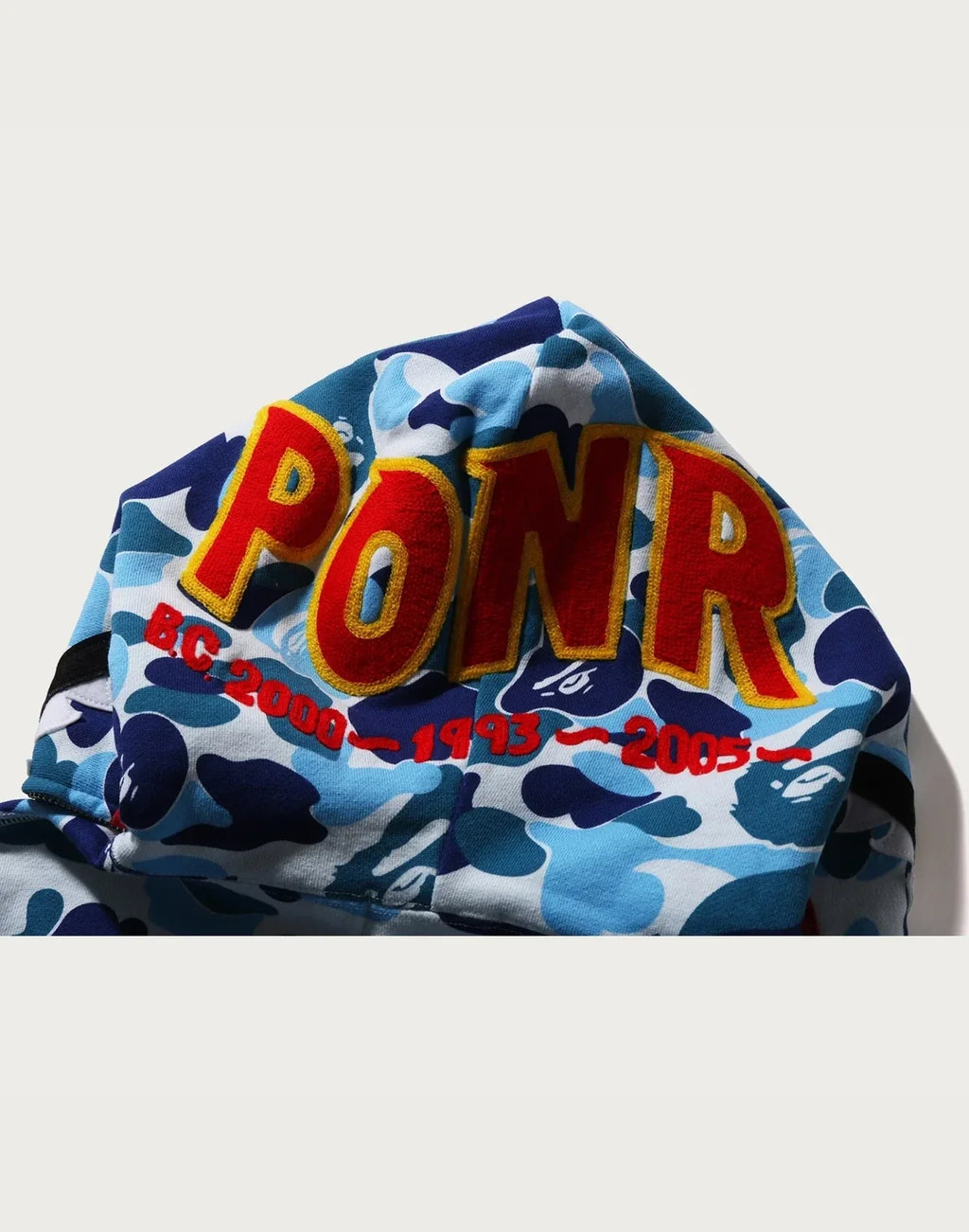 Camo Full-Zip Hoodie - Blue