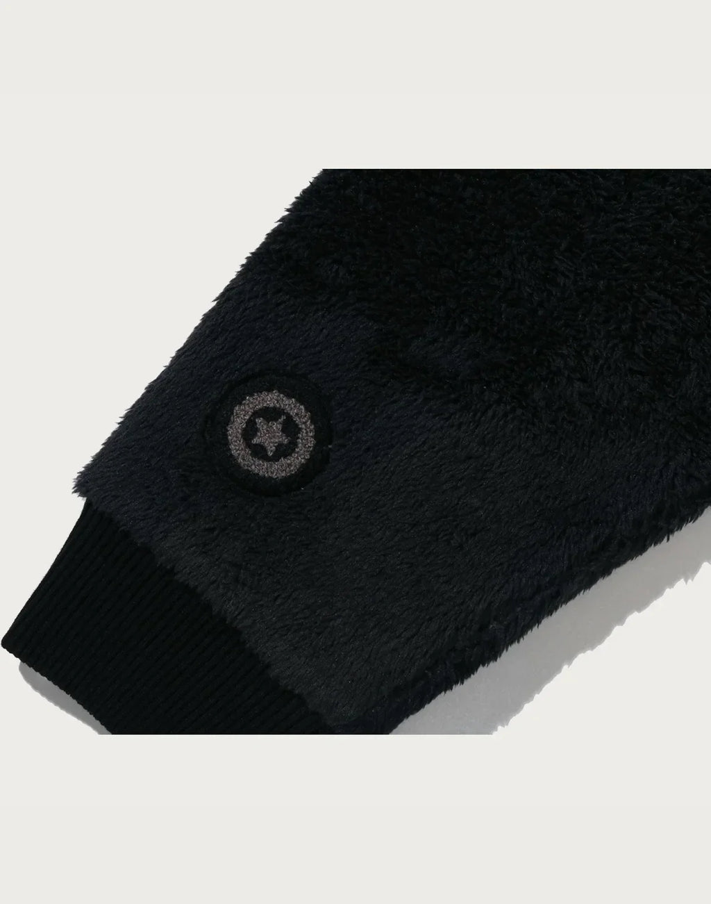 Camo Sherpa Full-Zip Jacket - Black