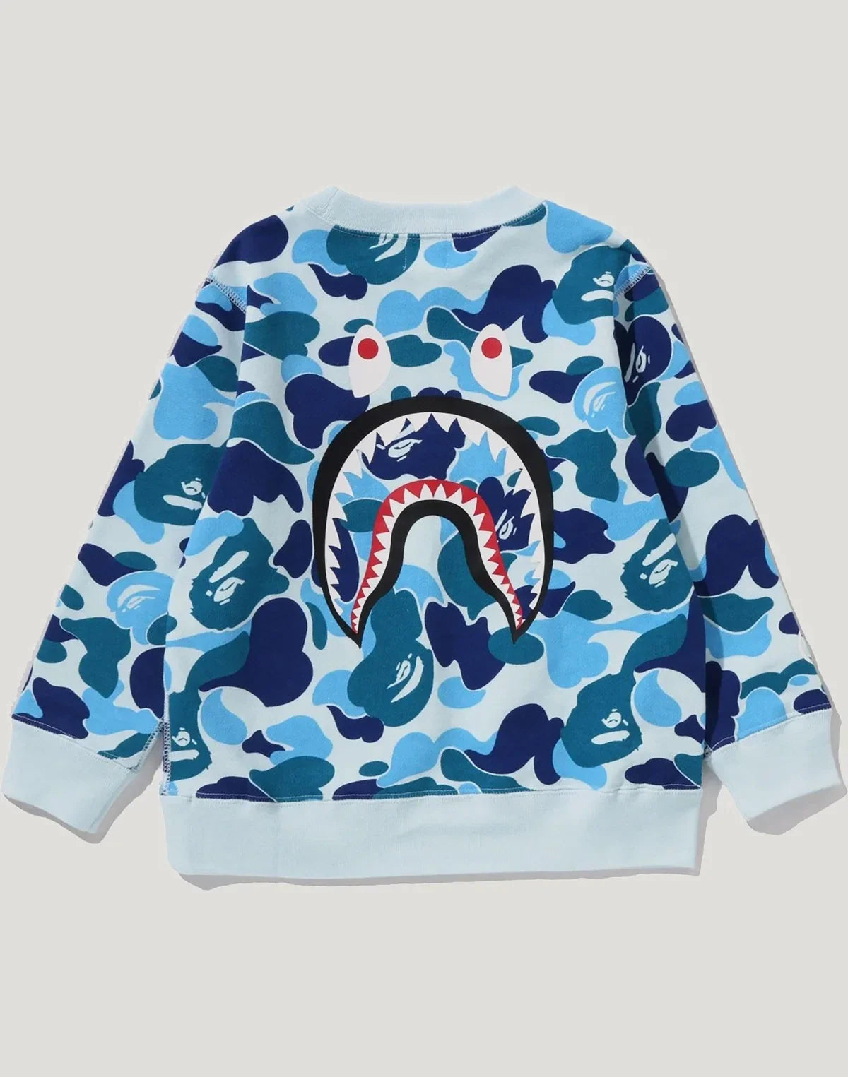 Kids' Camo Graphic Crewneck Sweatshirt - Blue