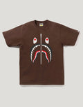 Men's Cotton Ocean Predator Graphic T-Shirt - Brown