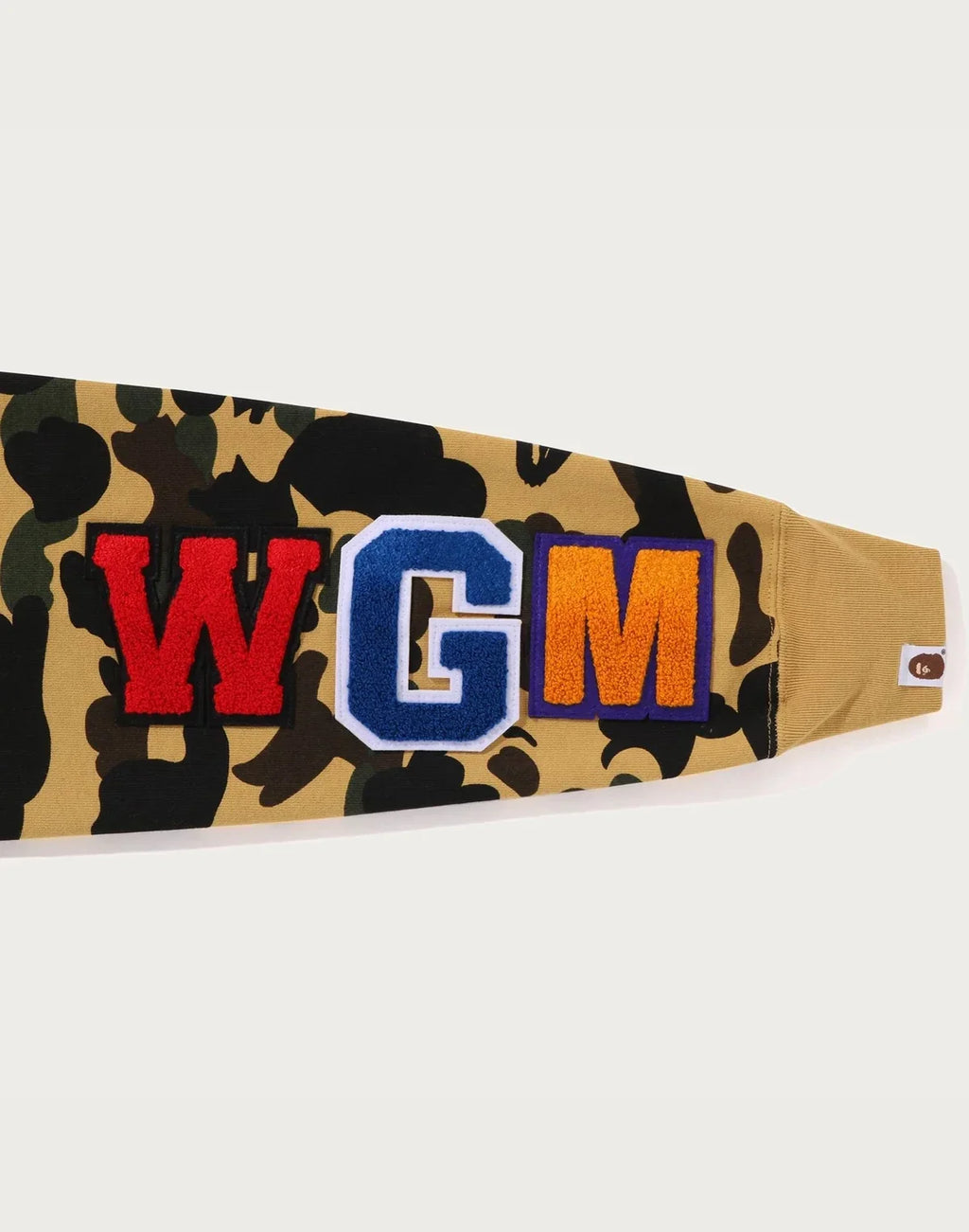 Men's Cotton Camo Graphic Crewneck Sweatshirt - Yellow