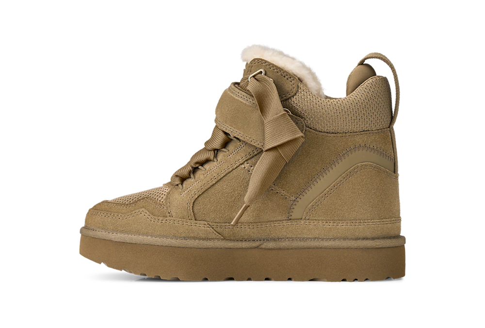 Women's Suede Mesh Wedge Sneaker