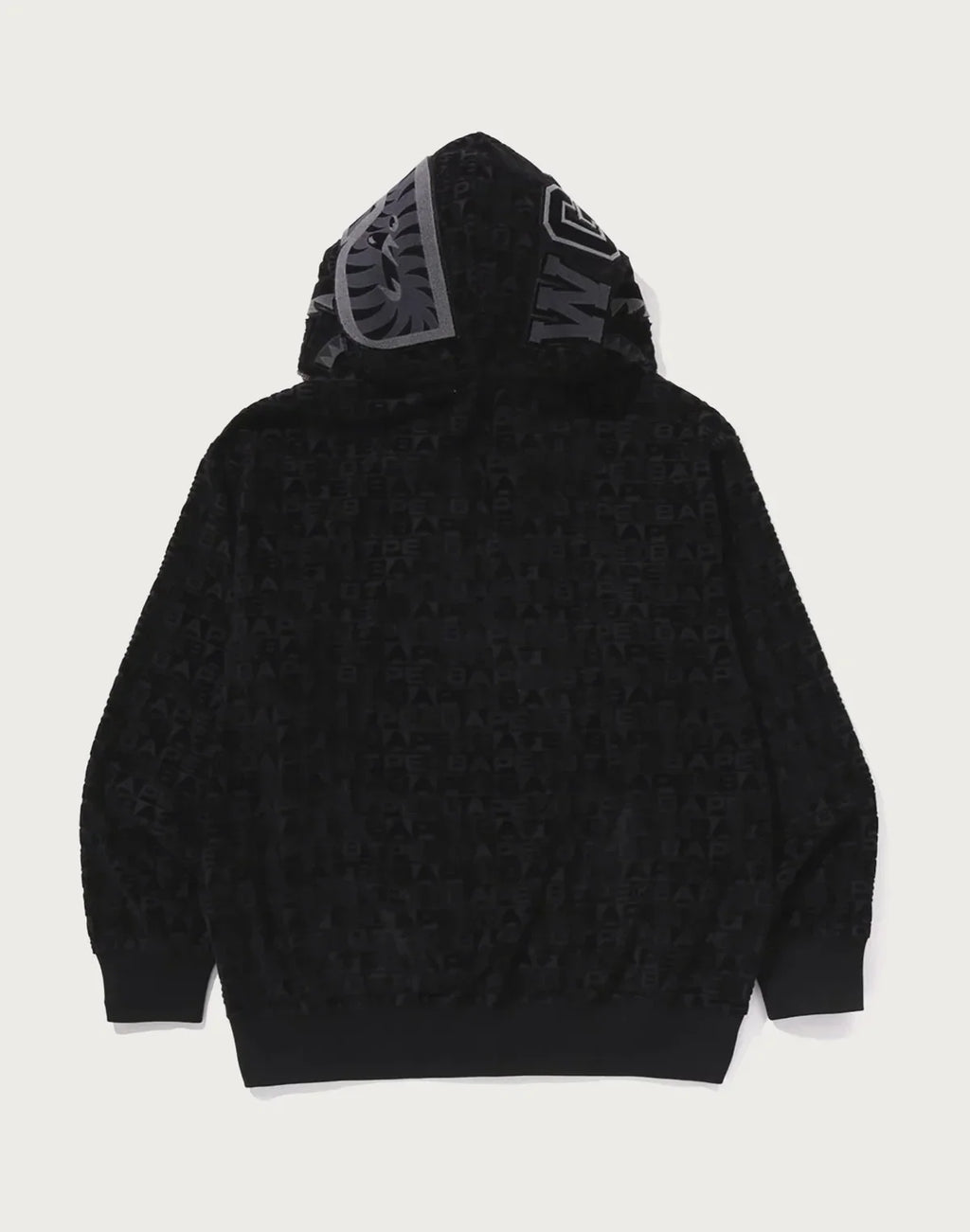 Relaxed Sport Print Hoodie - Red
