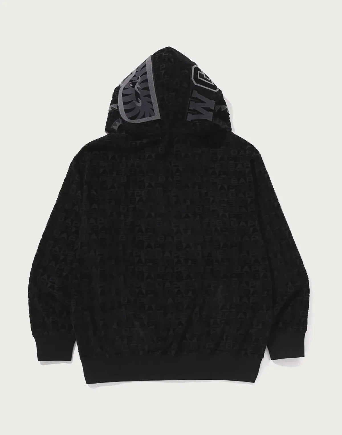 Relaxed Sport Print Hoodie - Red