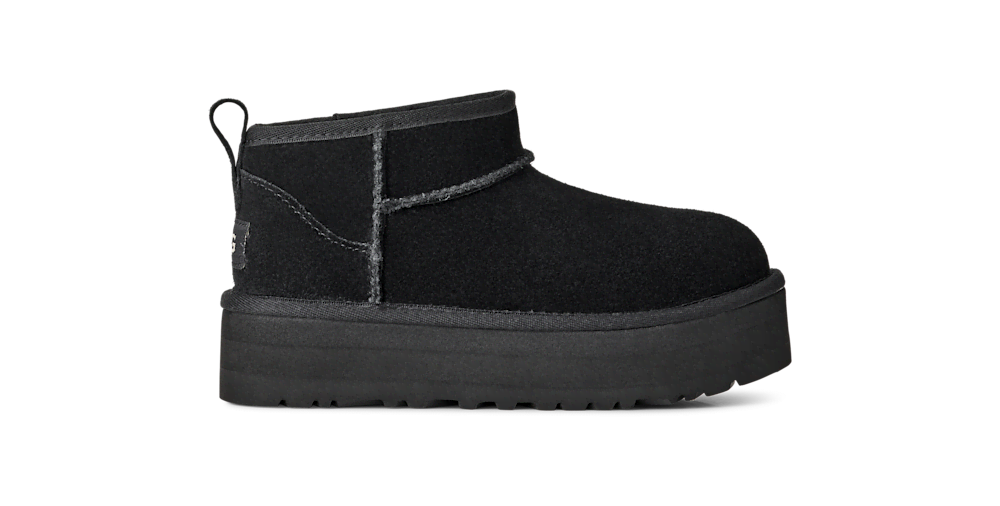 Kids' Suede Platform Ankle Boot - Sand